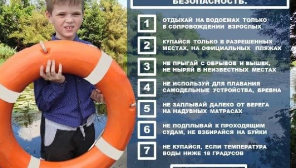Правила поведения на водоемах для детей